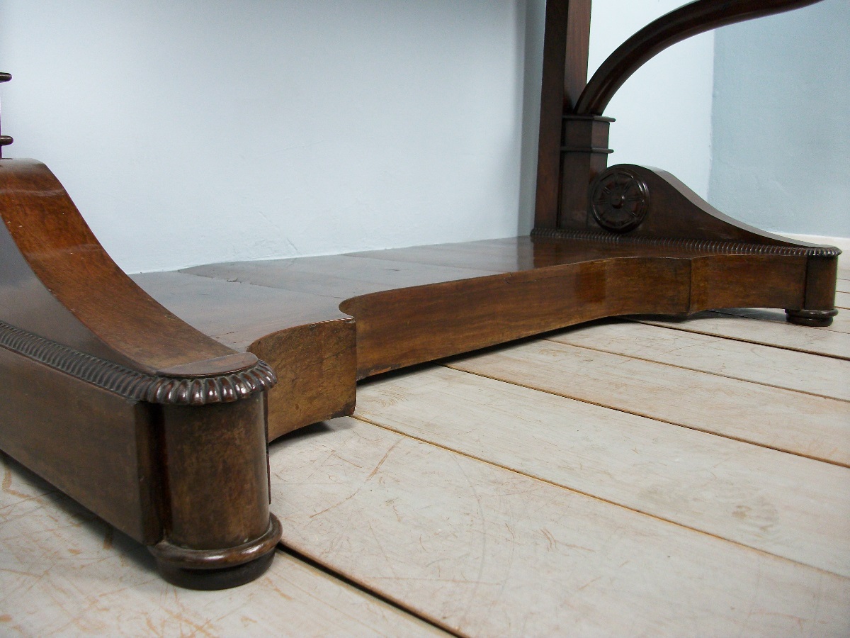 Antique Italian Mahogany Console Table